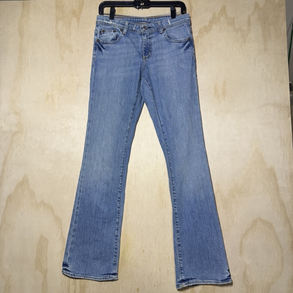Vintage Ralph Lauren Stretch Kelly Bootcut Jeans Size 4 Light Wash Y2K